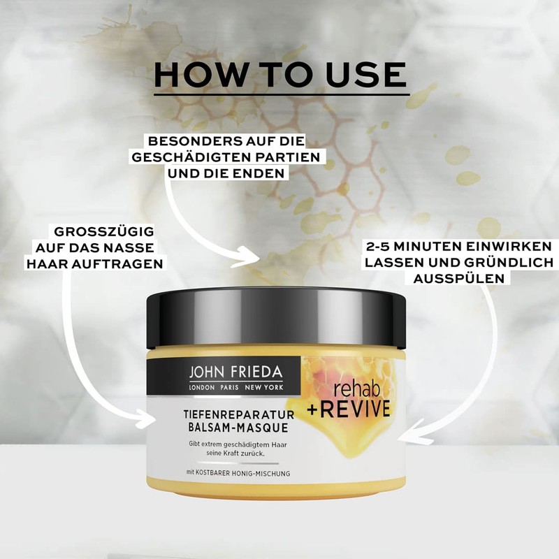 John Frieda Rehab + Revive Repair, For Extremely Damaged Hair,