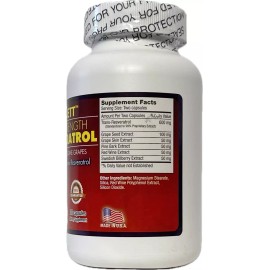Bio-Jett Resveratrol Antioxidants Supplement 250 Capsules New, Made in USA.