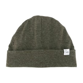 Gorro de jersey para recién nacidos, niños y niñas, con forro de satén sedoso, gorro para niños pequeños, 111 Rib-deep Sage, 0-6 Meses