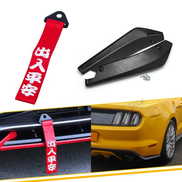 Xotic Tech For Ford Mustang Fusion Focus Canard Splitter Diffuser