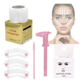 Kit Hilo Entintado+ Vernier+ Rollo Diseño Cejas Microblading