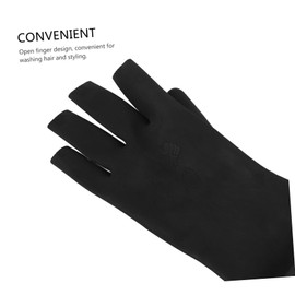 BIUDECO 1 Pair Waterproof Gloves Accessories for Gloves for Hair Dye Hair Styling Accessories Salon Hair Dye Gloves Styling Gloves Professional Hair Coloring Accessories Rubber Black