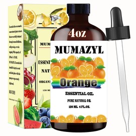Sweet Orange Essential Oil, Sweet Orange Oil 4 Fl Oz 120ML for Diffuser Humidifier Yoga Cleaning DIY Candle Soap Making Sweet Orange Essential Oils