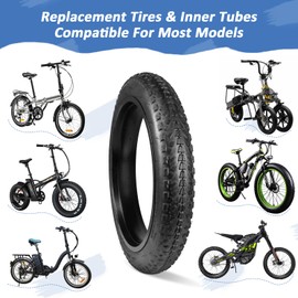 MAKELEN 2 Pack E Bike Tire Fat Bike Tire 27.5x3 Strong Grip Electric Bicycle Tire for Mountain Snow and Beach Bike