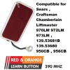 LiftMaster Chamberlain Garage Door Opener Remote Control Part Mini Red