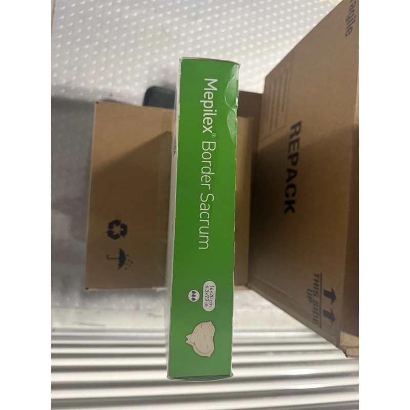 Molnlycke Mepilex Mepilex Border Sacrum Box of 10 Dressing -