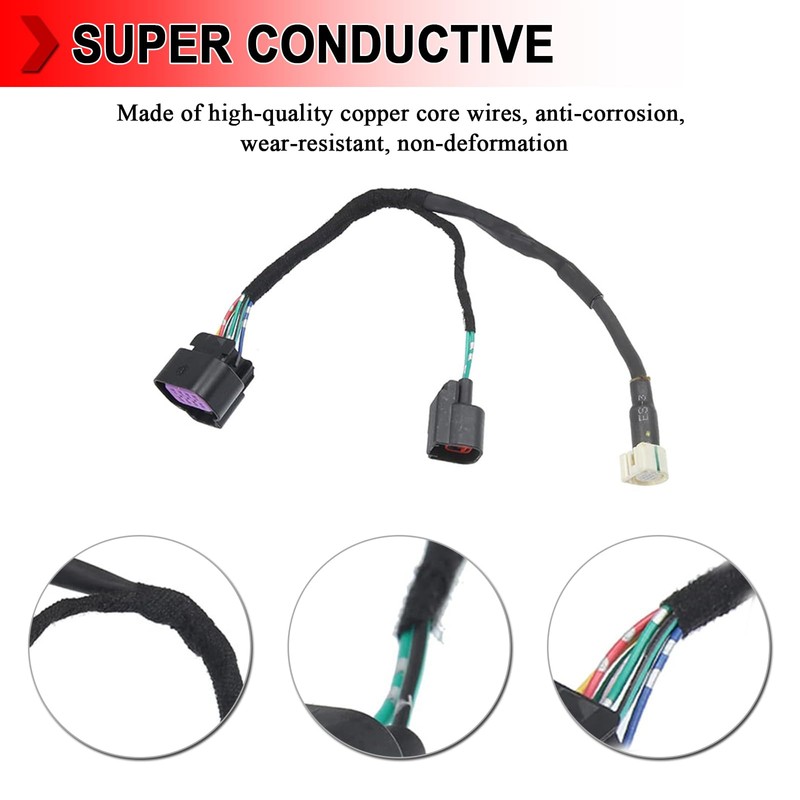 68189124AC Rear View Camera Wiring Harness, Tailgate Wiring Harness Fit