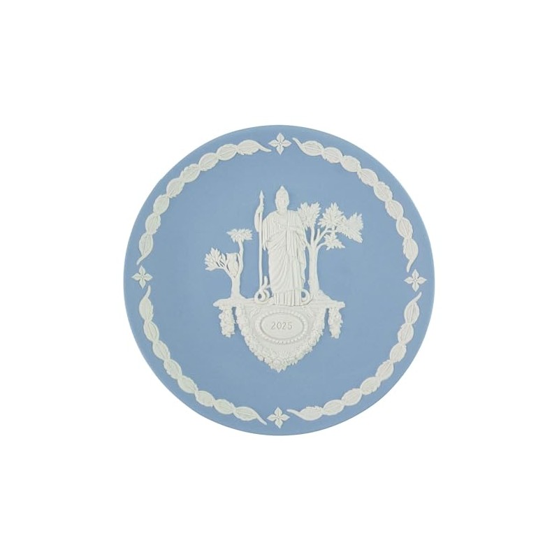 Wedgwood Earplate 2025 Version, Jasper Olympus Zodiac Athena, Pale Blue,