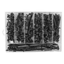 NUZAMAS 125Pcs Car Wire Harness Routing Clip Auto Harness Routing Clips Assortment Kits 9 Sizes Wire Routing Clips Replacement Compatible with Honda GM Mazda Jeep Wrangler Ford