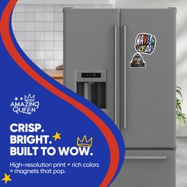 Gorilla Magnets - Funny Face Fridge - Animal Decorative - 2 Pack - - 5" Wide Design - Sticks to Fridges, Lockers, Toolboxes & More - Made in USA - AQM1454