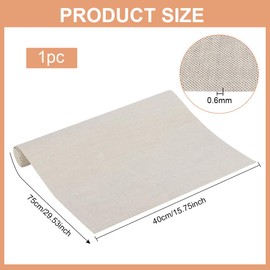 BENECREAT 29.5x15.7 Inch Book Bingding Cloth, Natural Linen Surface Paper Backed Bookcover Bookbinding Cloth for Book Album Binding Scrapbooking, Burlywood Blend