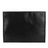 Black Fireproof Document Bag Cross Section Passport Money Certificates Keeping