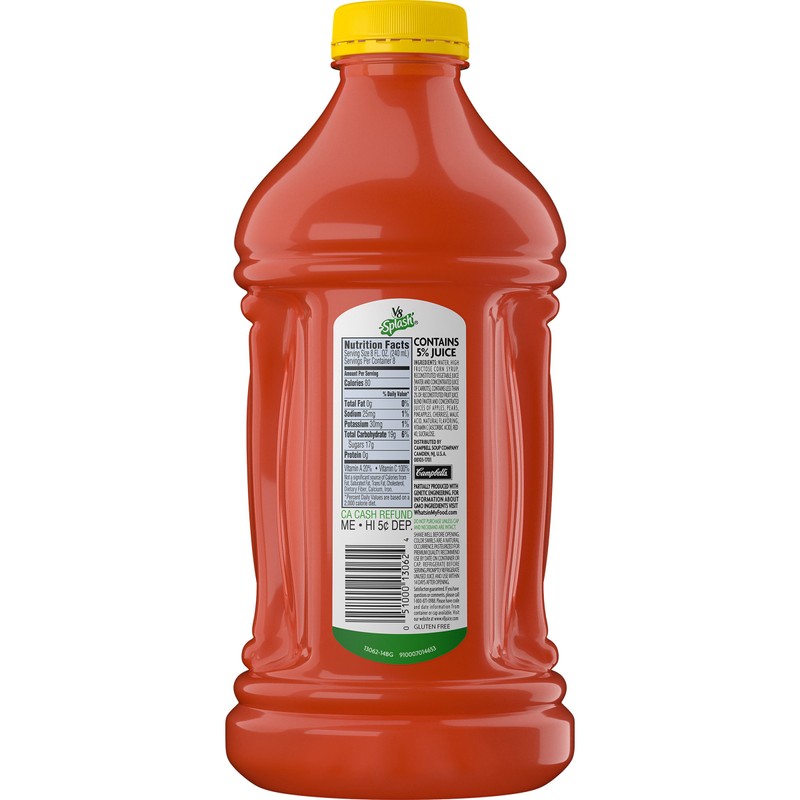V8 Splash Fruit Medley, 64 oz. Bottle (Pack of 6)