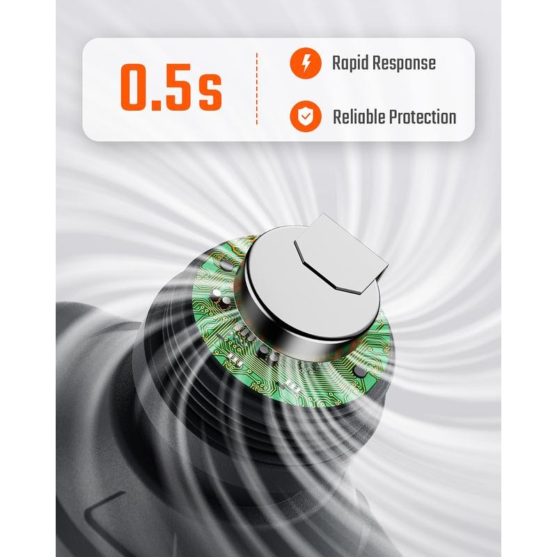 TOPTES CT-300 Portable CO Detector - Orange