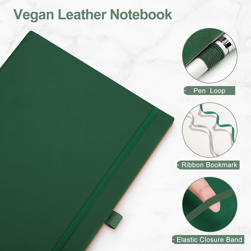 EMSHOI B5 Notebook Dotted Journal - 120gsm Thick Paper, 19.5