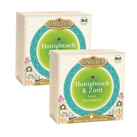 Hari Tea Good gut feeling / peace goes through the stomach honey bush and cinnamon, pack of 2 (2 x 20 g) - organic