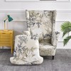 Eco-Ancheng Wingback Chair Slipcover 2 Piece Slipcovers for Wingback Chairs