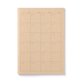 Muji 84925276 Monthly Notebook, A6, 32 Sheets