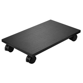 YuPinDiZu PC Stand for Floor Computer Tower Stand Cart Floor PC Stand CPU Holder with 4 Caster Wheels Under Desk,NO Assemble (Black)