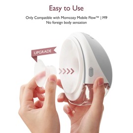 Momcozy Mobile Flow | M9 Upgrade 19mm Flange Insert, Original Mobile Flow | M9 Upgrade Breast Pump Replacement Accessories, 4PC (19mm)