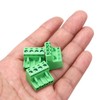 sourcing map 10PCS 4-Pin PCB Mount Screw Terminal Block Connectors