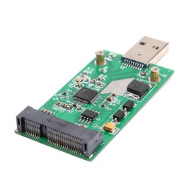 Kalea-Informatique Adaptor / mSATA to USB 3.0 Superspeed for mSATA SSD Mini PCI-E Type)