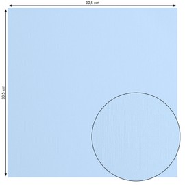 Florence Cardstock Textured - Coloured Card Making Supplies 12 x 12 inch - Blue - 20 Sheets - Coloured Paper for Scrapbooking, Card Making, Die Cutting and Paper Crafts - 216 GSM - Water