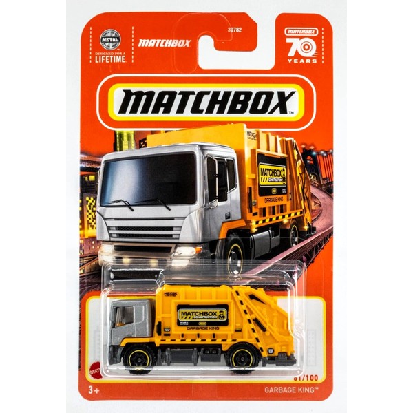 Matchbox Garbage King (Orange) 70 Years