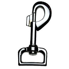 Carabiner/Bolt Carabiner 25 mm Passage Zinc Die-Cast Nickel-Plated Large Carabiner High Breaking Load