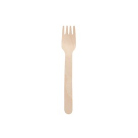 GREENBOX 100 forchette monouso in legno, biodegradabili, compostabili, resistenti, 14 cm