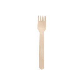 GREENBOX 100 forchette monouso in legno, biodegradabili, compostabili, resistenti, 14 cm