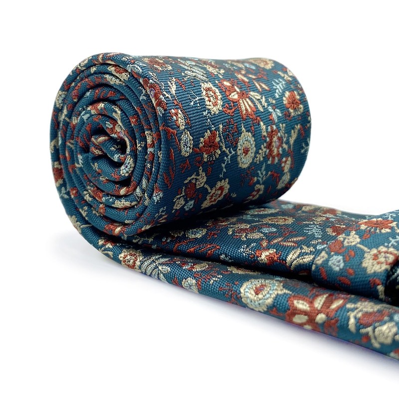 [S&W SHLAX&WING] Men's Necktie 160cm Extra Long Blue Red Orange