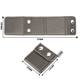 Namvo 2Pcs Seat Belt Adjuster, Universal PU Leather Car Seat Belt Adjust Shoulder Neck Strap Positioner Comfort Locking Clips Vehicle Car Seat Belt Safety Covers Grey