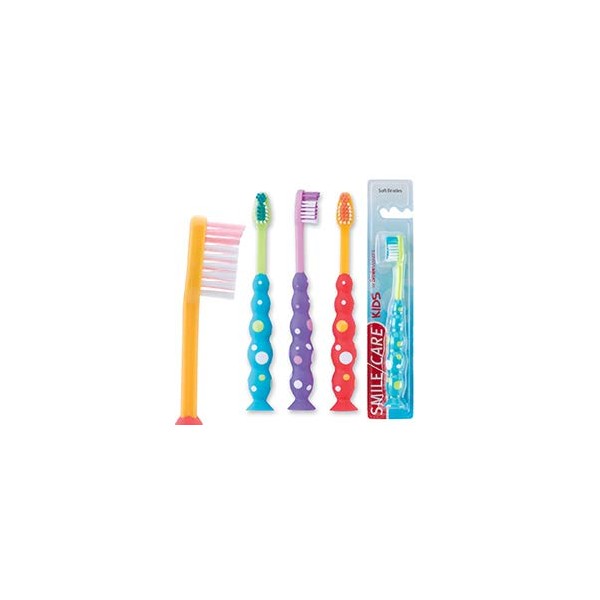 Smile Care Toddler Bubble Grip Toothbrushes - 48 per Pack