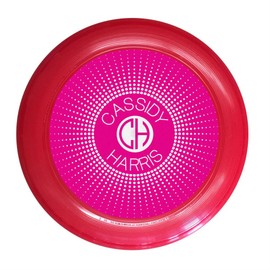 Infusion Wham-O Custom Name and Initials Magenta Monogram Ultimate Frisbee Disc - 175g, Red