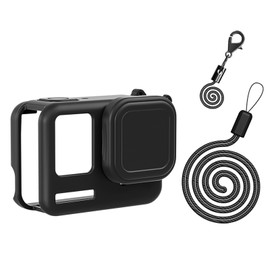 aMagisn AC19 Silicone Camera Protectiv Kit Camera Protector Case + Lense Cover + 2 Straps Compatible with Insta 360 Ace Pro Camera