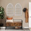 Sintosin Large Farmhouse Arched Window Frame Wall Decor 44 X