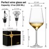 ANBFF Crystal Wine Glasses Set of 2-21oz Hand Blown Long