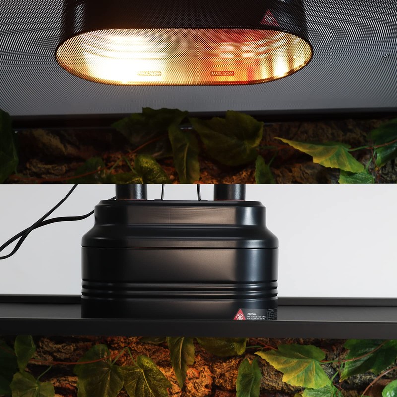 Aiicioo Dual Reptile Light Fixture - Bearded Dragon Light Fixture