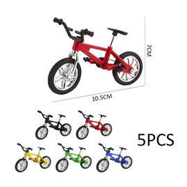 HDGSAFD 5 Pieces Bicycle Model, Mini Bicycle, Creative Simulation Model, Desktop Decoration, Ornaments, Kids Bike Model Toy