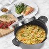 ROSSETTO 8.5QT Pasta Pot with Strainer Lid, 11'' Cast Aluminum