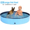 63'' Dog Pool for Large Dogs, Foldable Dog Pool Large