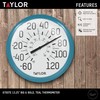 Taylor Big and Bold Wall Indoor Outdoor Thermometer, Easy to