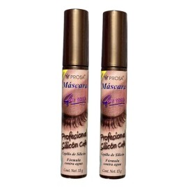 Kit Prosa 2 Pzs Rímel Profesional Silicon Tono Café