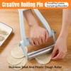 AIMALL Stainless Steel Adjustable Rolling Pin - Non-Stick Dough Roller