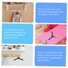 Gadpiparty Doll Wardrobe Accessory 60pcs Plastic Mini Dress Hangers Doll
