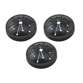 YTgilo 3PCS Rubber Splash Guard Kitchen Sink Food Waste Disposal Pulverizer Splash Guard 80MM Black