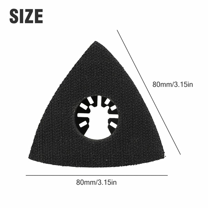 80mm Sanding Pads for Fixing Pads, Universal Triangle Hook and