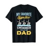 Mens Synchronized Swimming Dad Favorite Synchro Swimmer Artistic T-Shirt