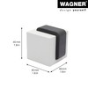WAGNER Floor Door Stopper Concrete Cube Medium 40 x 45